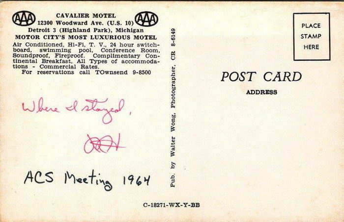 Cavalier Motel - Old Postcard Photo